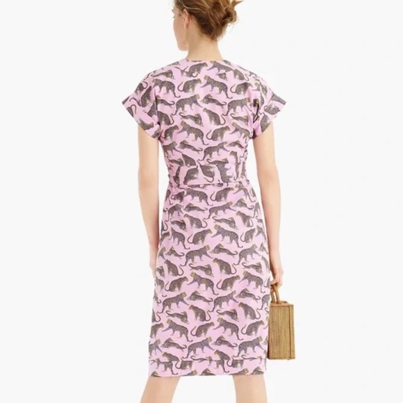 J. Crew Ratti Cheetah-print Wrap Dress - Picture 3 of 7